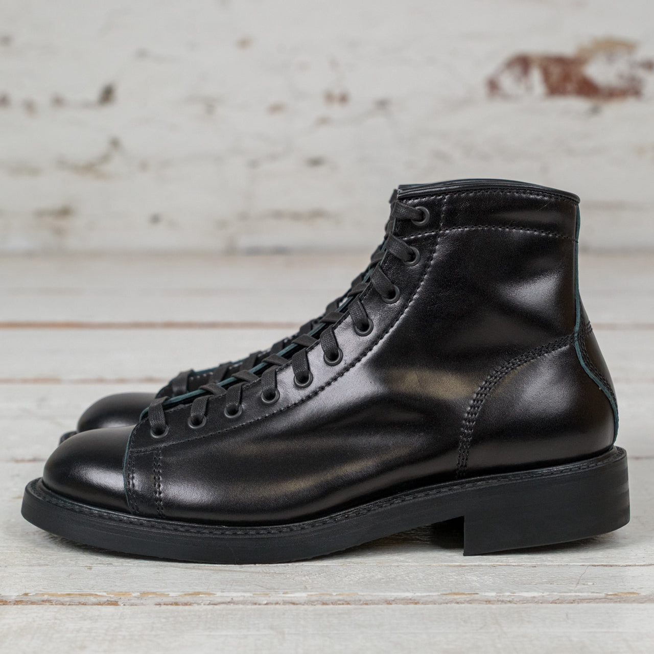 LK-013 Black OPS Monkey Boots Shinki Shell Cordovan