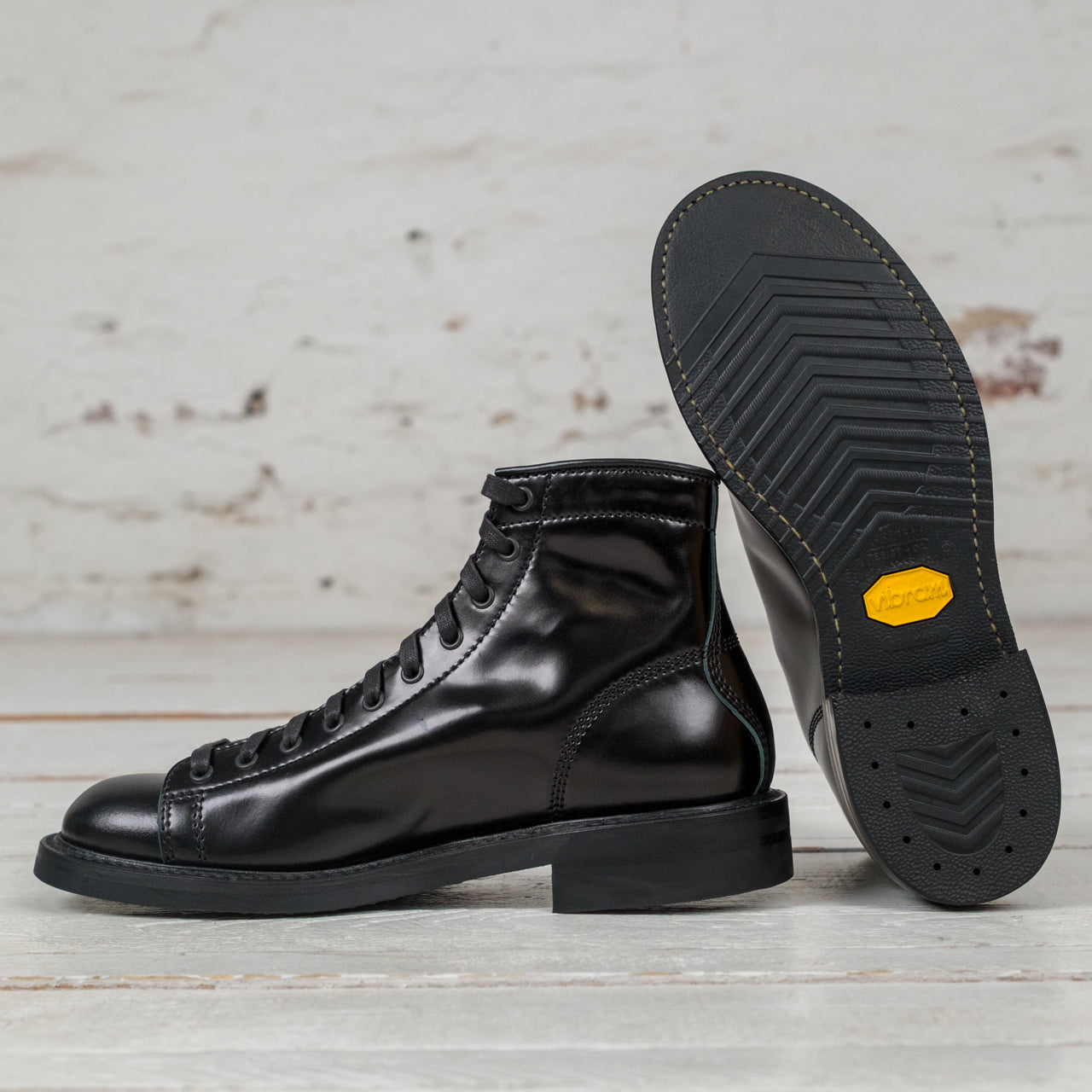 LK-013 Black OPS Monkey Boots Shinki Shell Cordovan