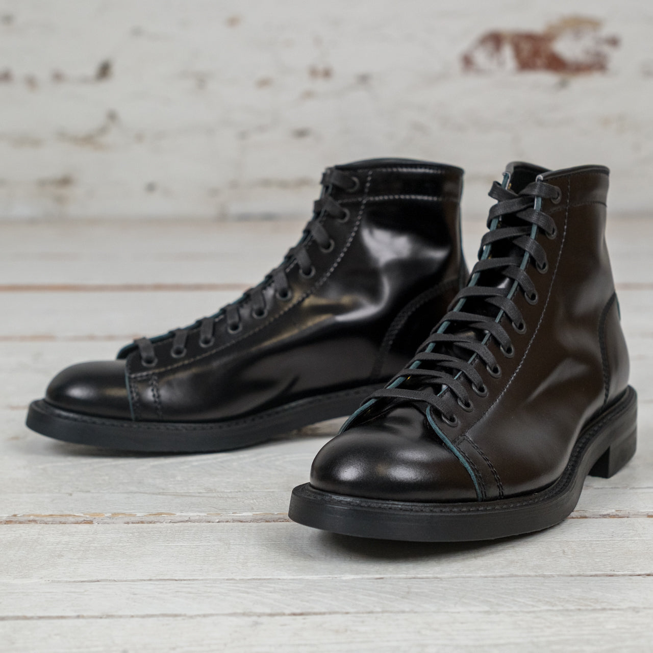 LK-013 Black OPS Monkey Boots Shinki Shell Cordovan