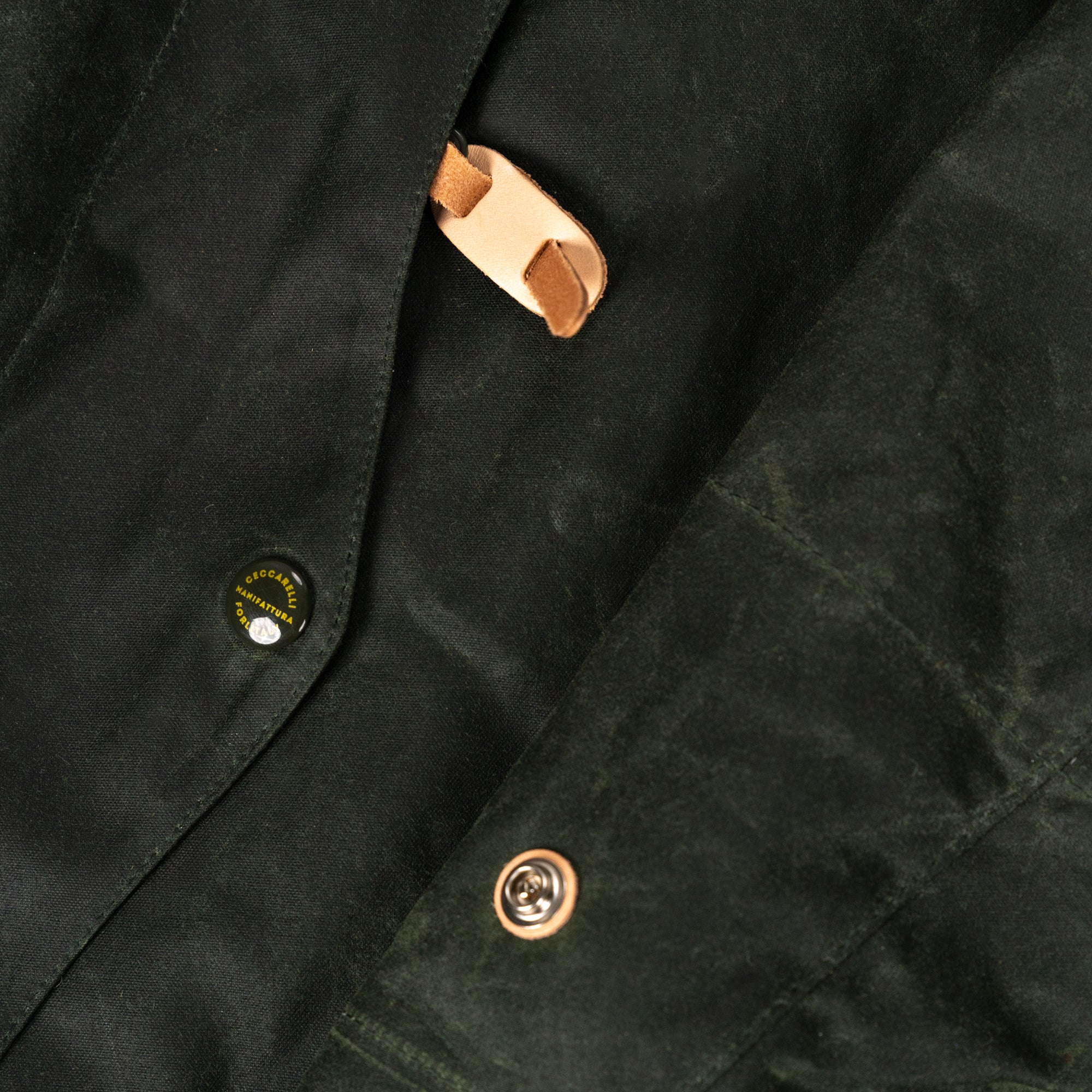 Mountain Jacket Dark Green Waxed