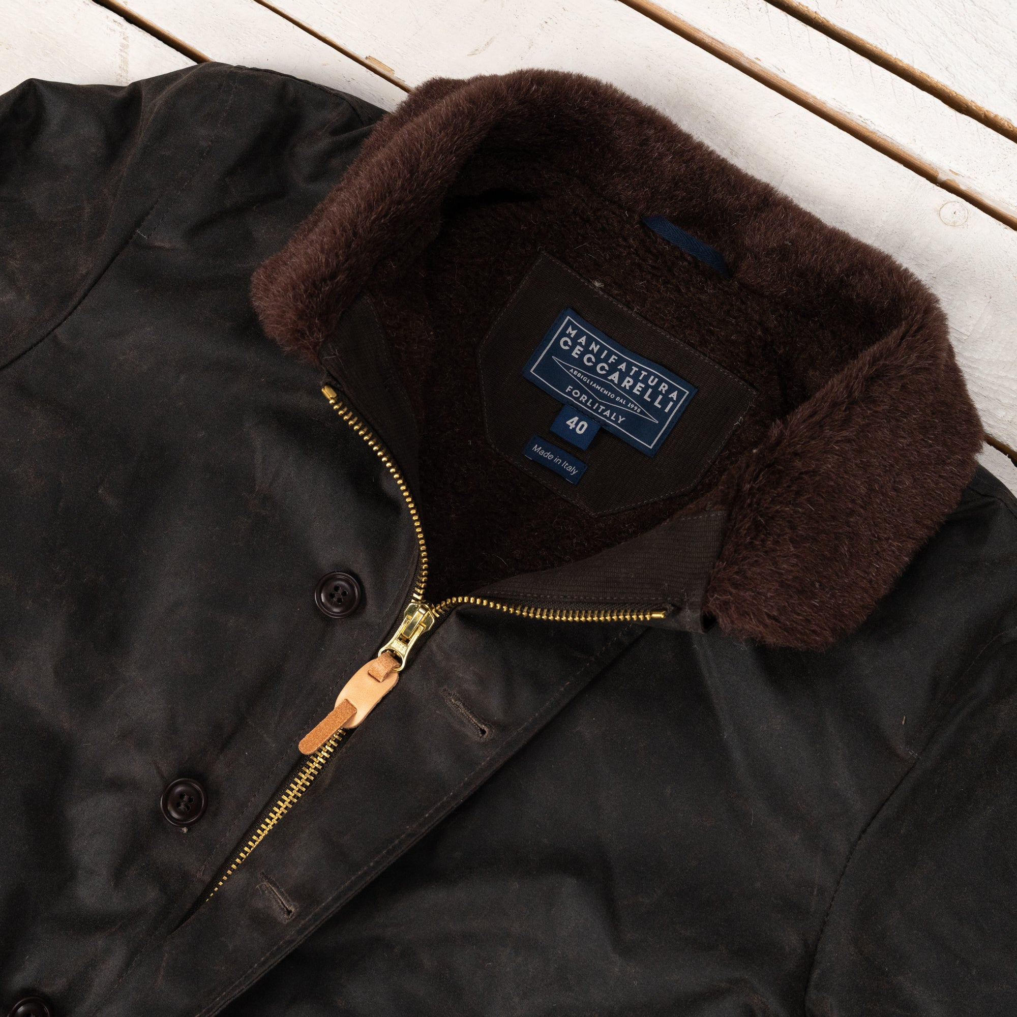 Deck Jacket Chocolate Waxed