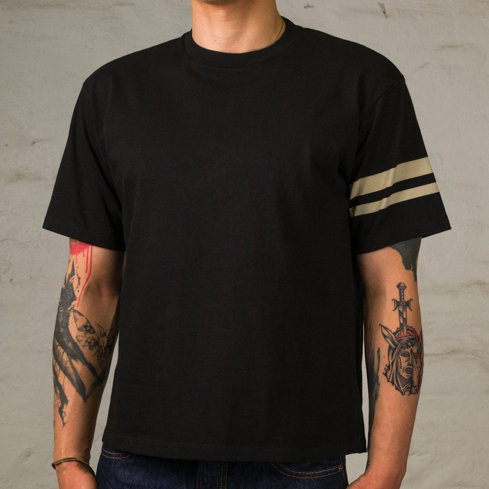 Heavy Ounce S/S Tee Discharge Print Black
