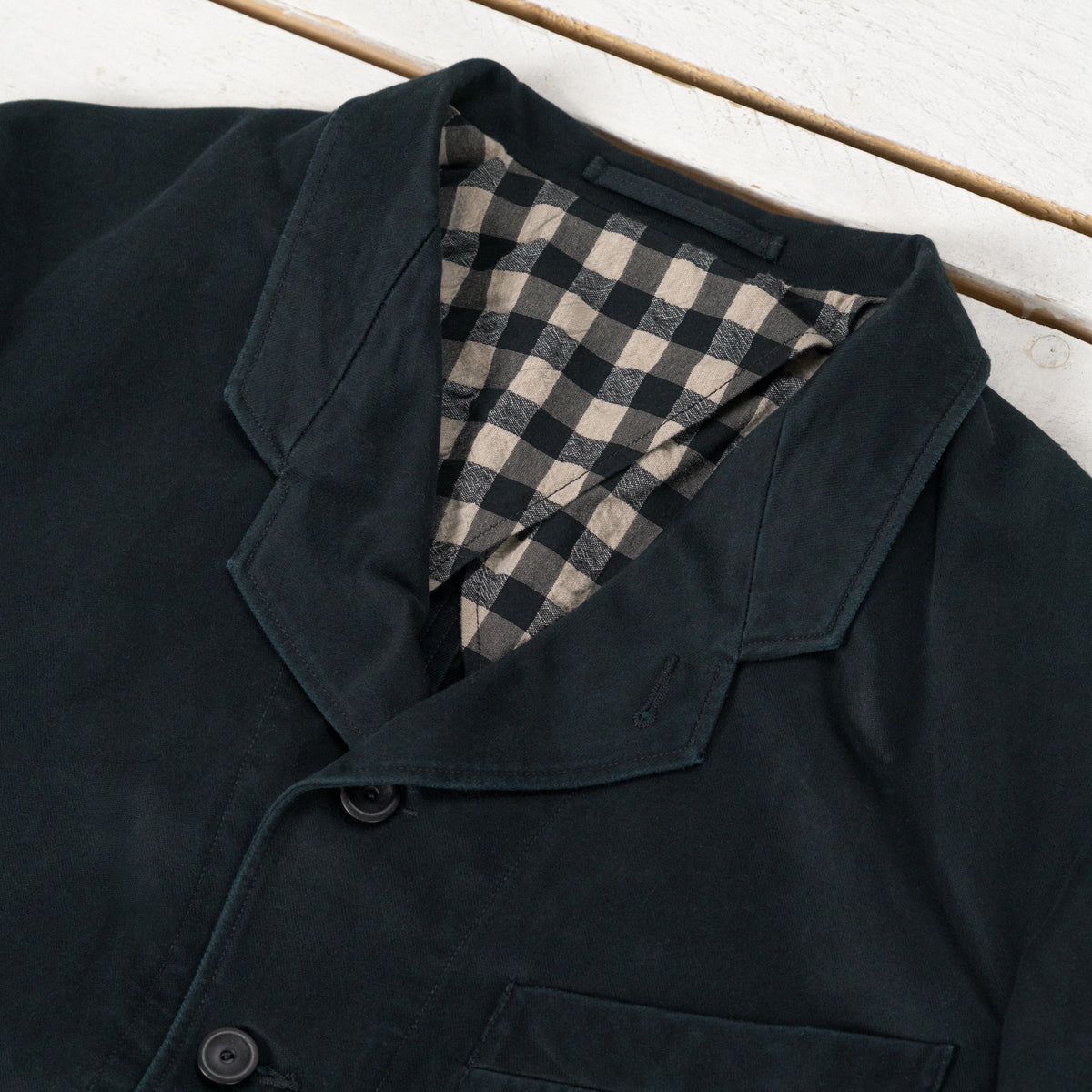 Continental Sack Jacket Sateen Schwarz