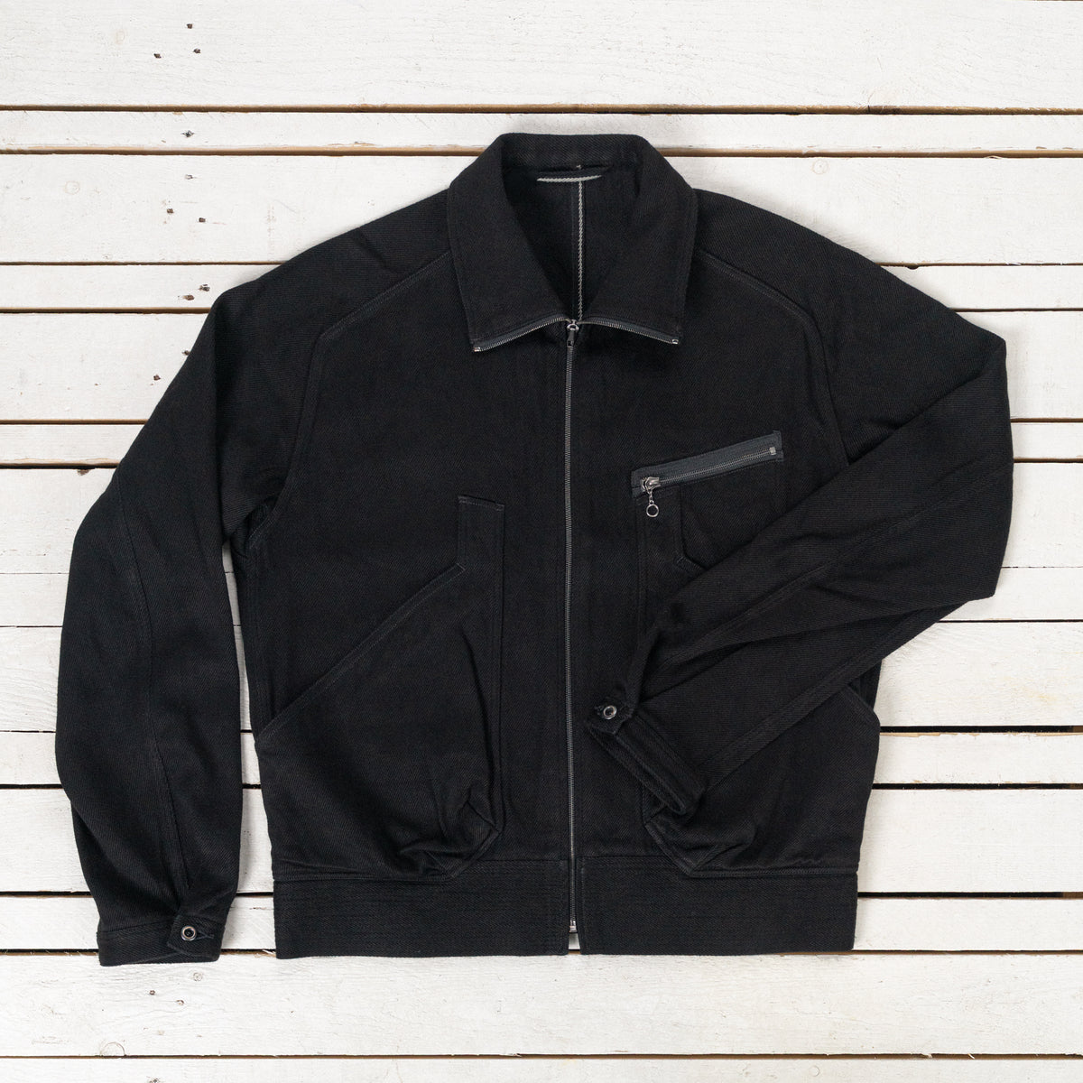 Denim Deck Jacket Black