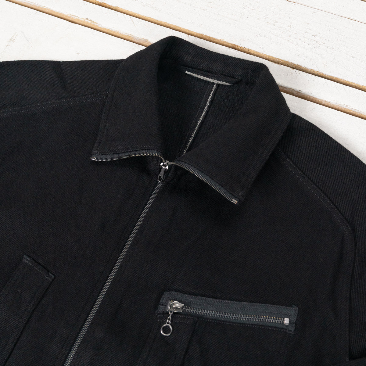 Denim Deck Jacket Black