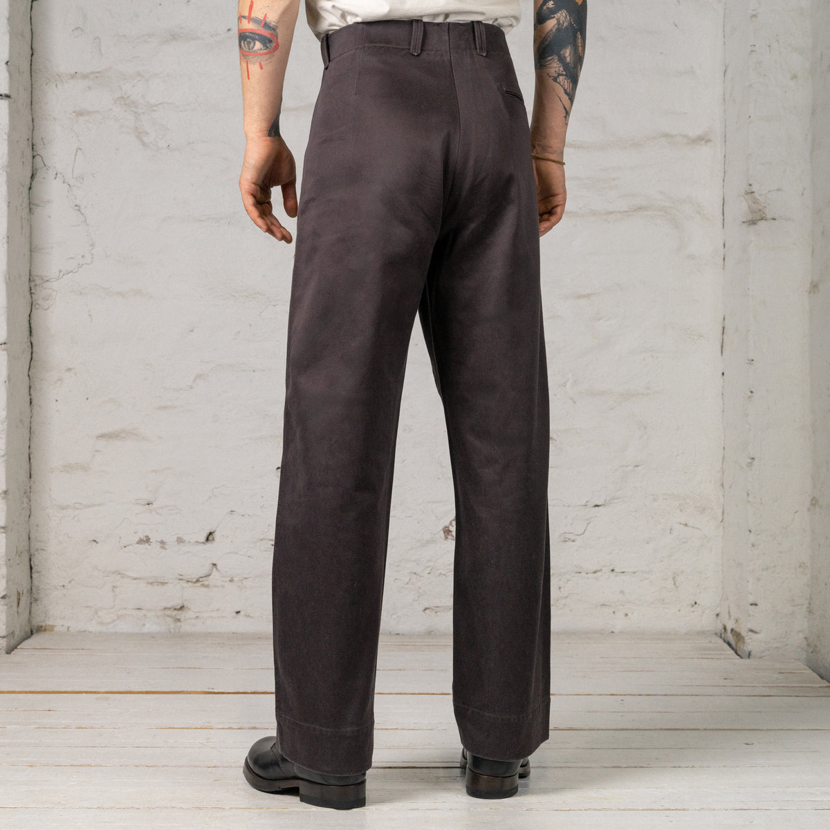Pier Trousers Sateen Aubergine