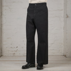 Doric Denim Trousers Coton chanvre Jean léger Noir