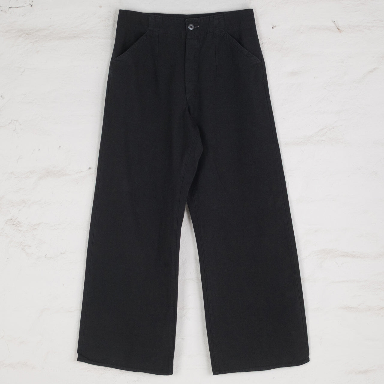 Doric Denim Trousers Coton chanvre Jean léger Noir