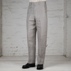 Pier Trousers Double Face Linen Serge Sage