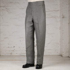 Pantalon Pier Double Face Lin Serge Sauge