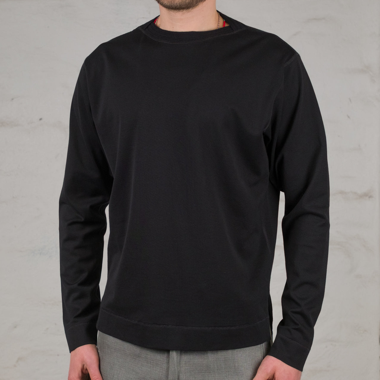 Shuttle Longsleeve Cotton Silk Jersey Black
