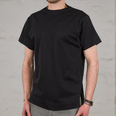 T-shirt Shuttle en jersey de coton et soie noir