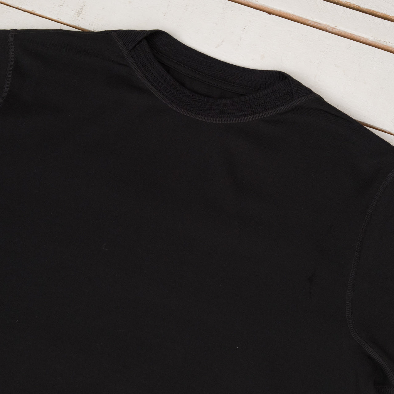 Shuttle T-Shirt Cotton Silk Jersey Black