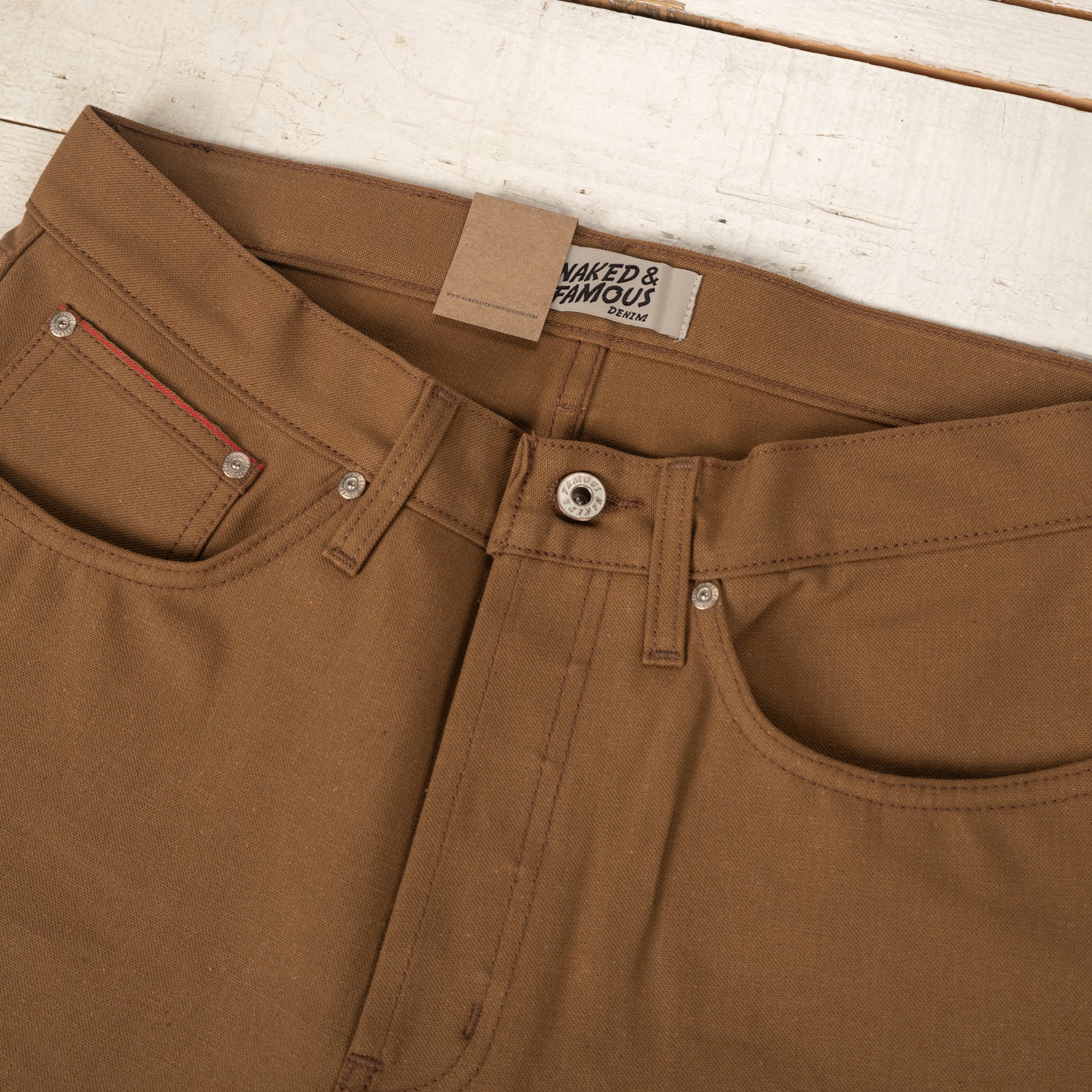 True Guy Selvedge Duck Canvas Marron