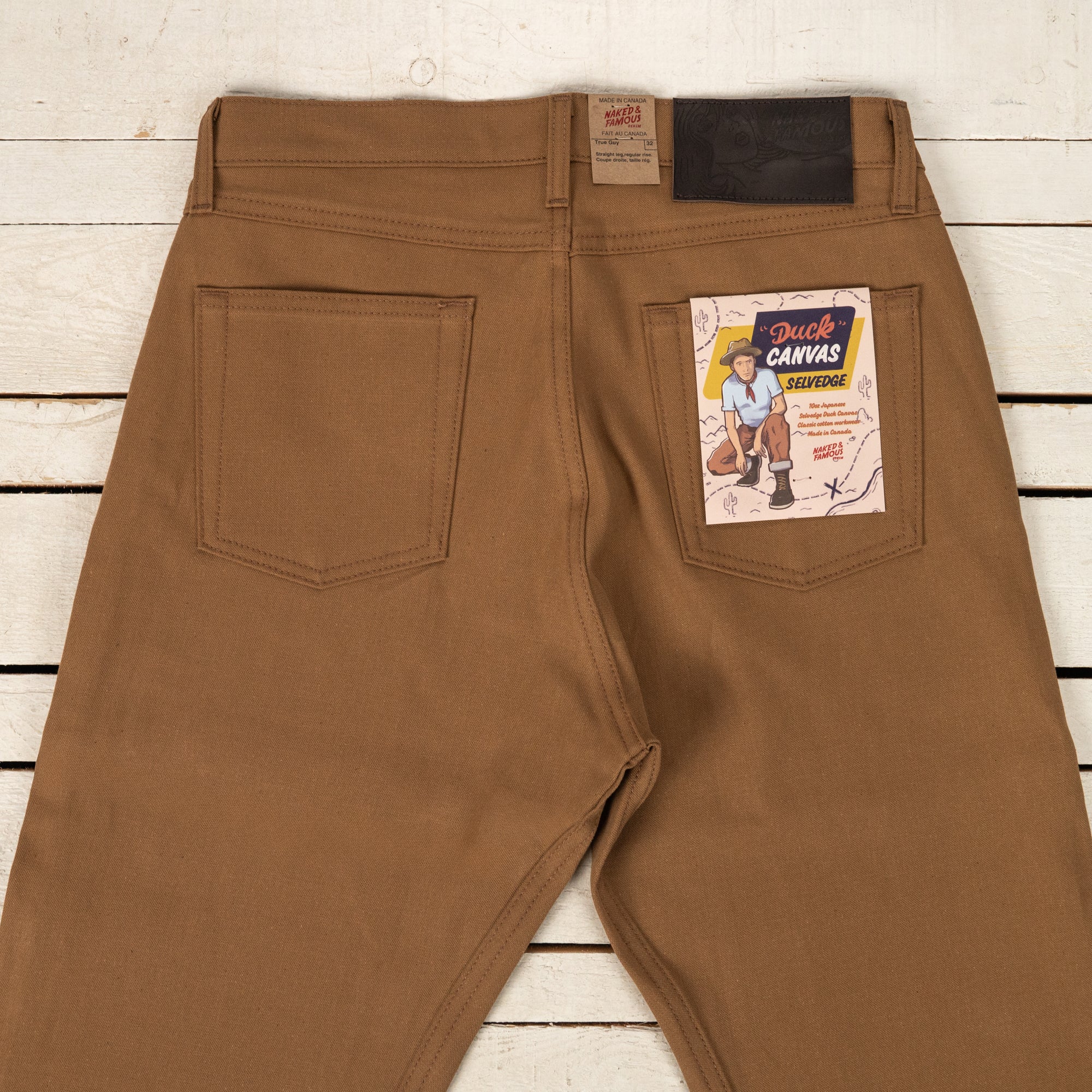 True Guy Selvedge Duck Canvas Marron