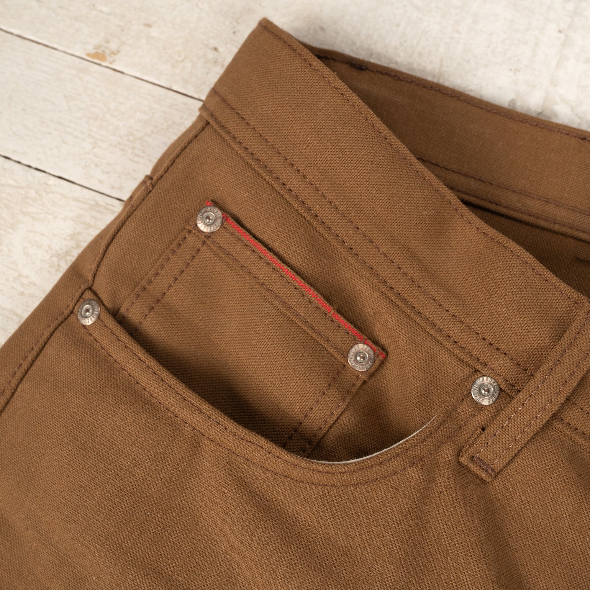 Weird Guy Selvedge Duck Canvas Brown