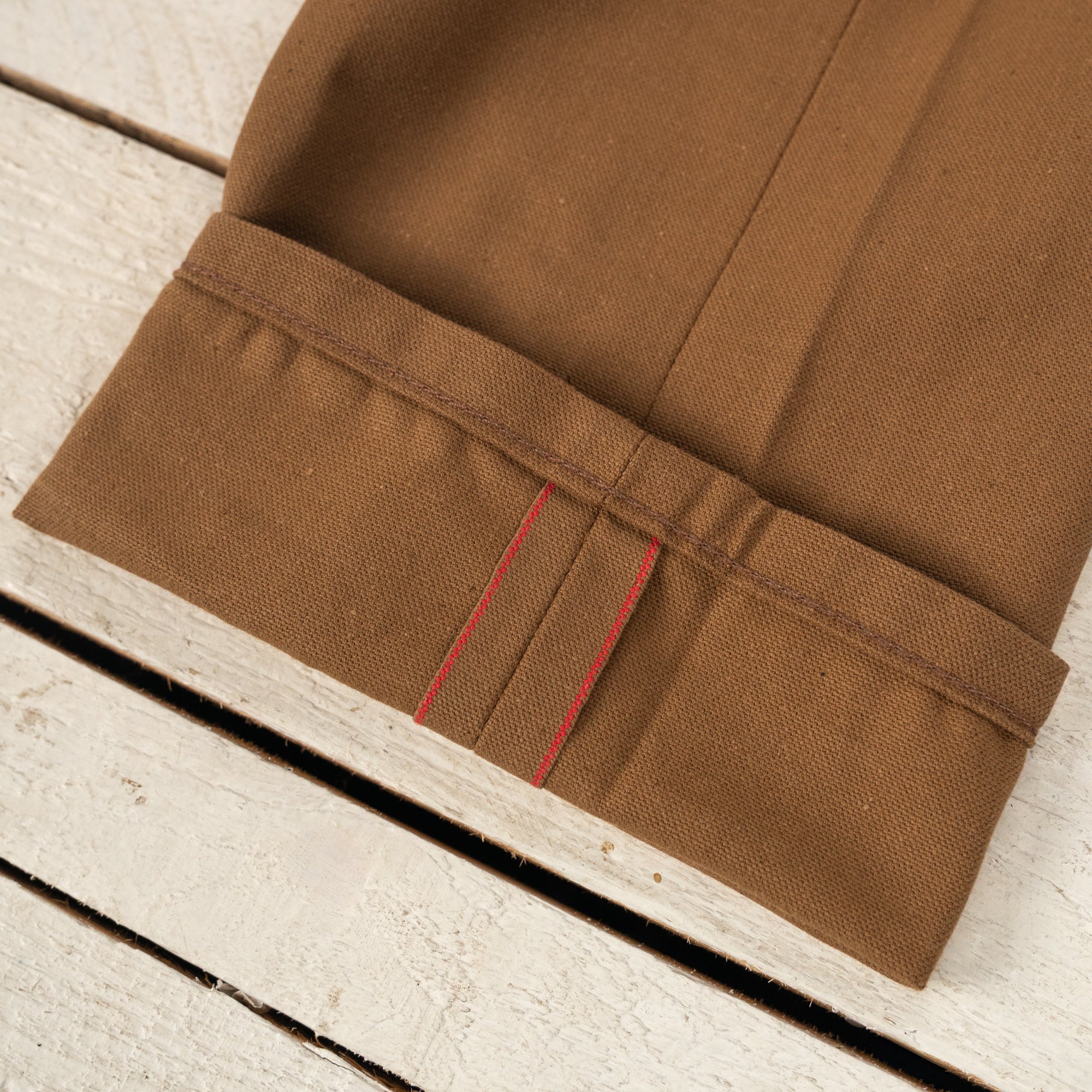 Weird Guy Selvedge Duck Canvas Brown