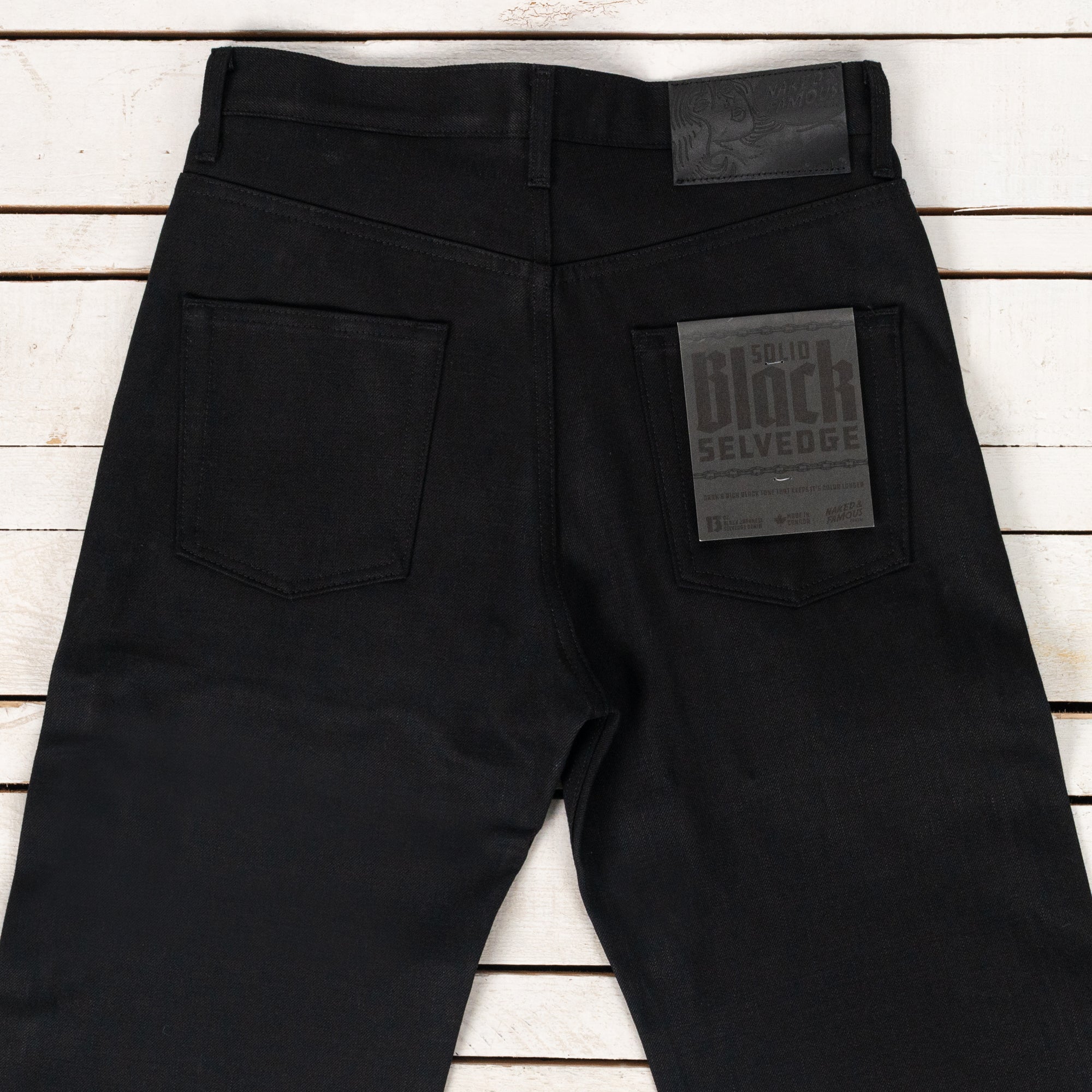 Strong Guy Solid Black Selvedge