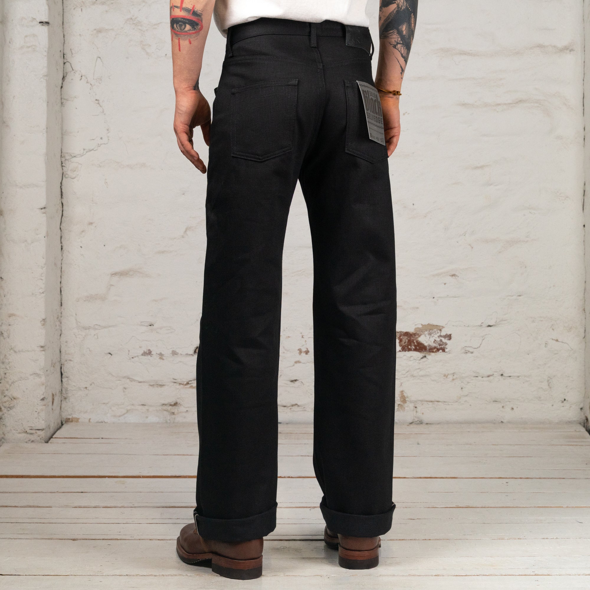 Strong Guy Solid Black Selvedge