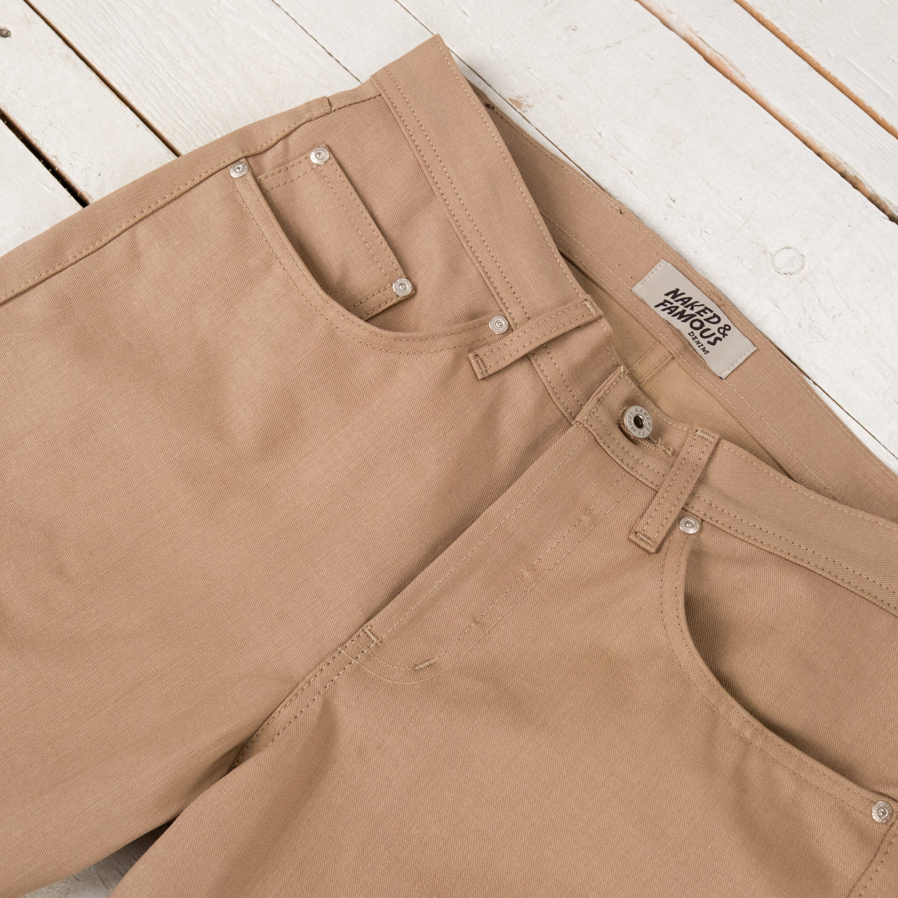 Weird Guy Selvedge Slacks Beige