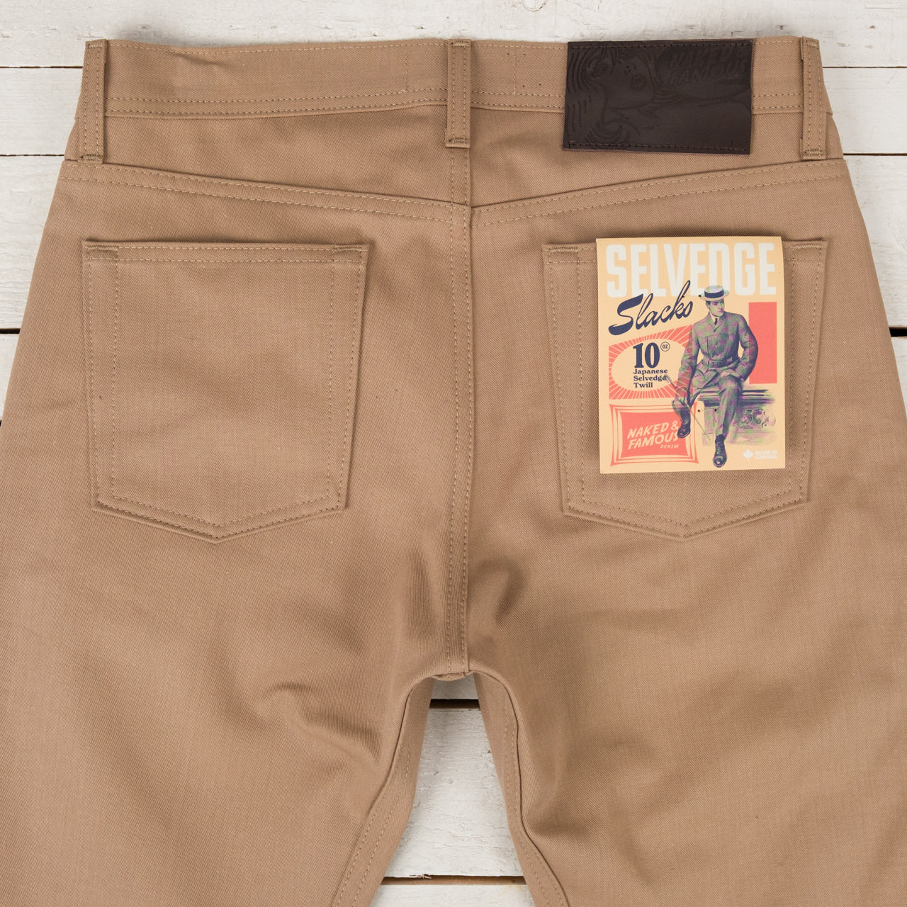 Weird Guy Selvedge Slacks Beige