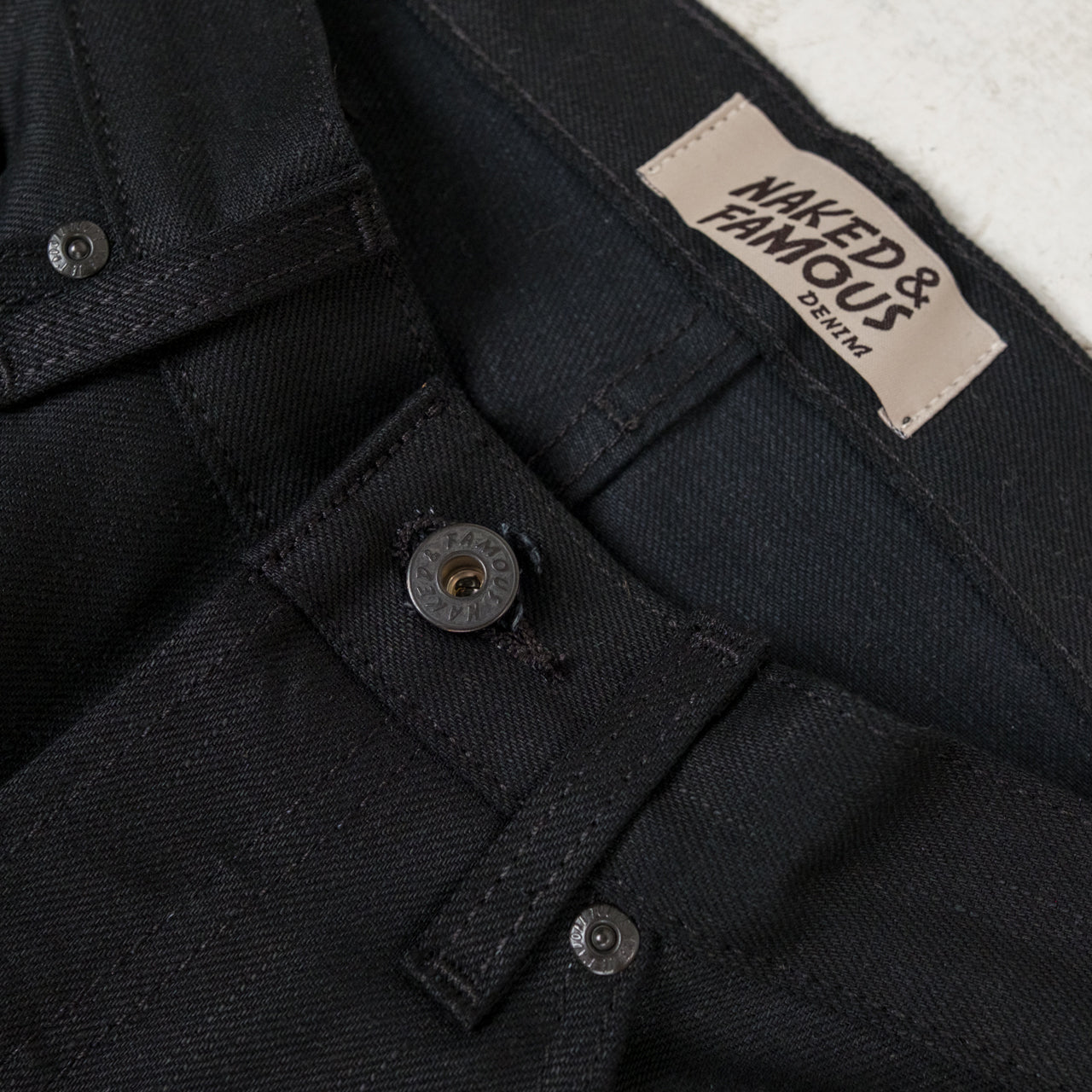 True Guy Solid Black Selvedge