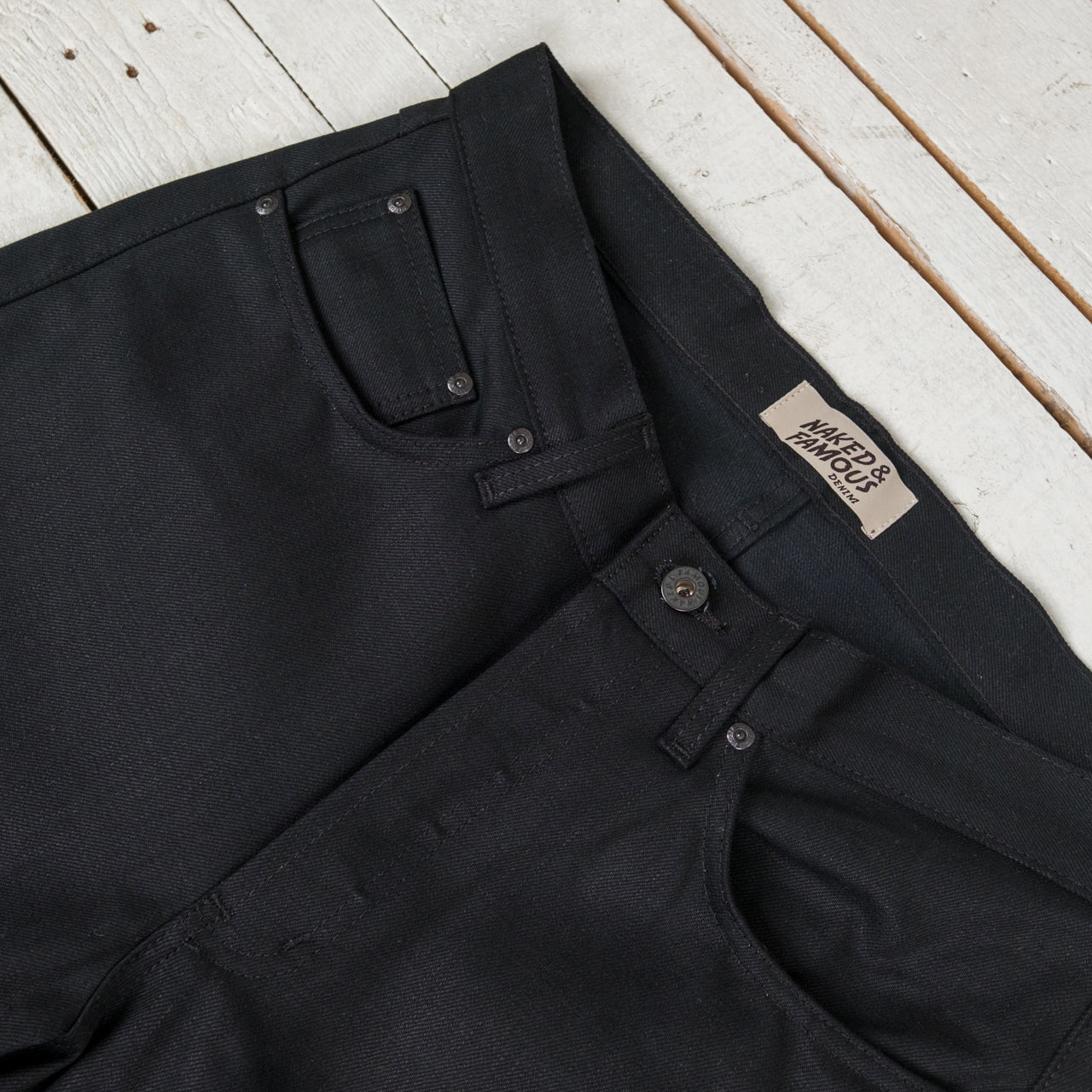 True Guy Solid Black Selvedge