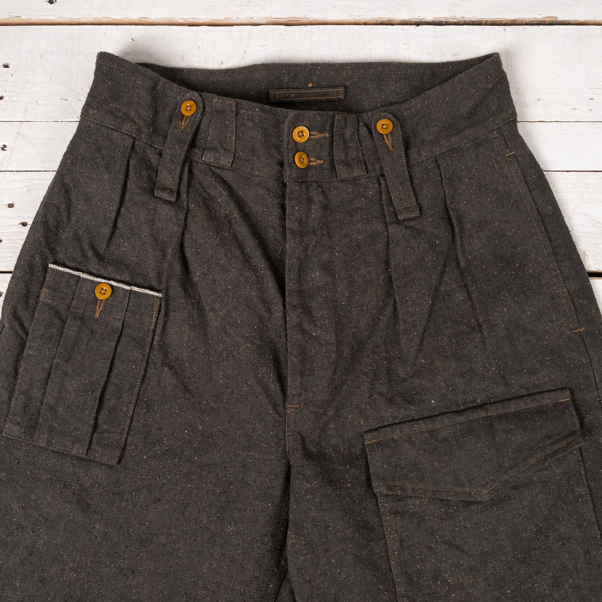 British Army Pant Loose Denim Charcoal