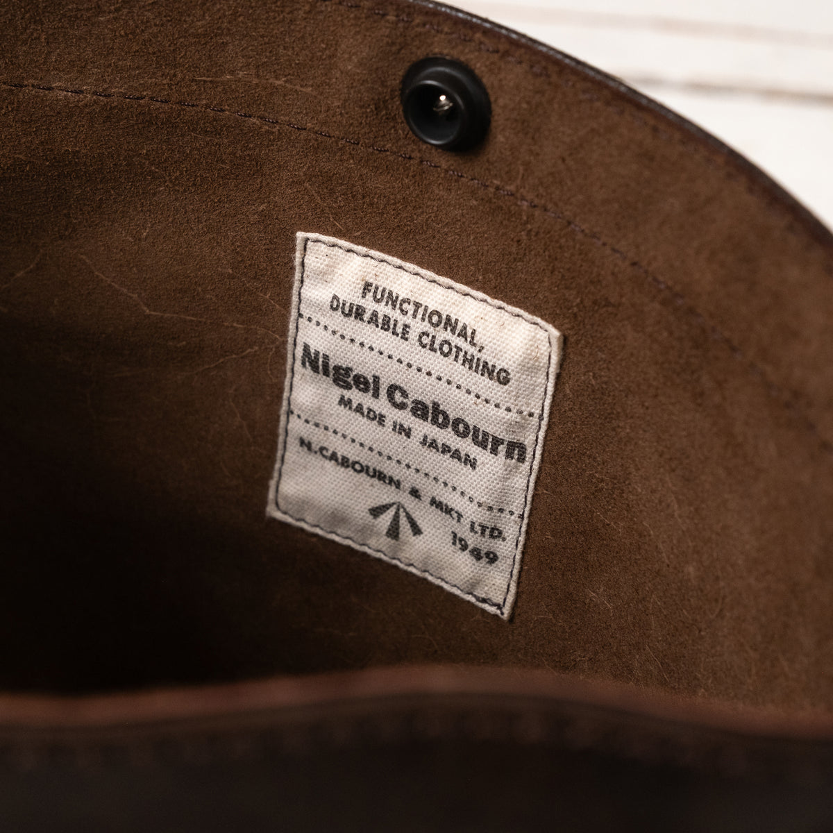 Magazine Bag Horsehide Dark Brown