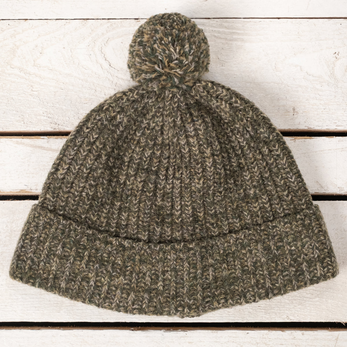 Mountain Pom Beanie Green