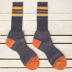 Border Socks Blue