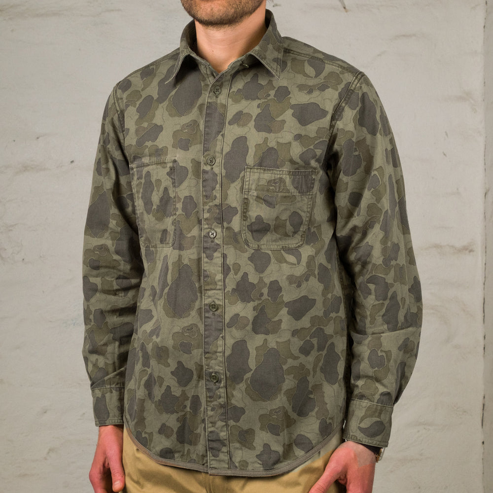 Deck Shirt Duck Hunter Camo Reversible Green