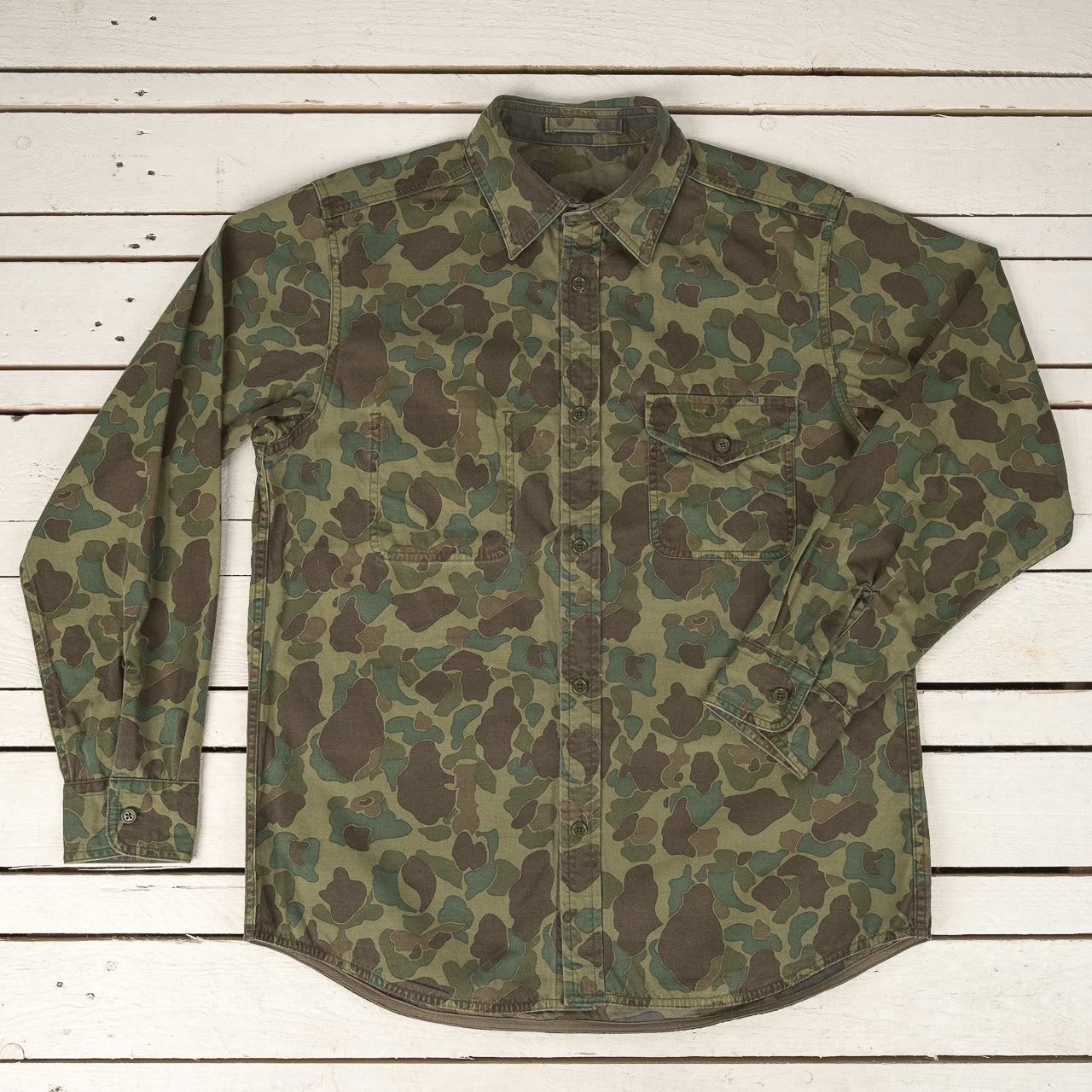 Deck Shirt Duck Hunter Camo Reversible Green