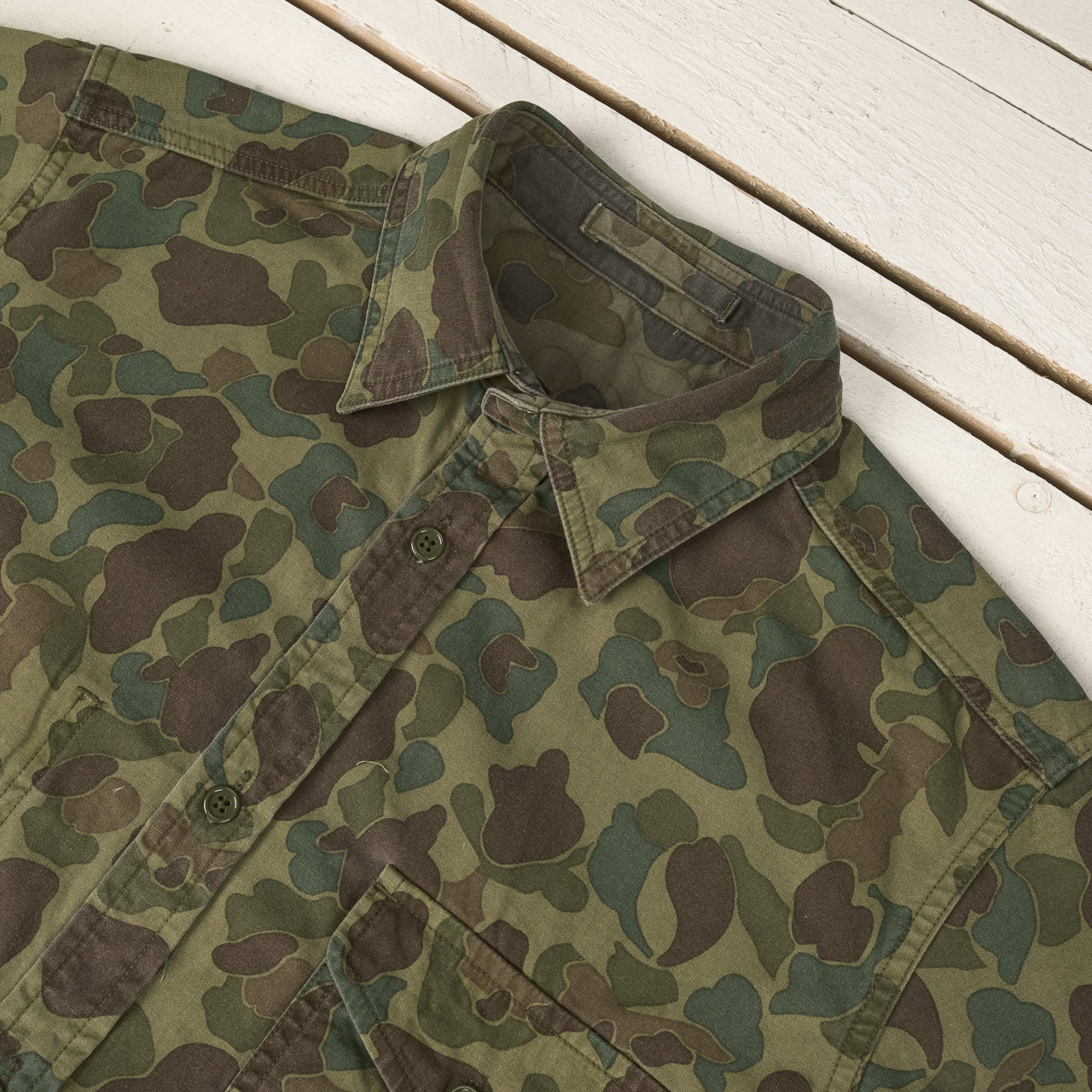 Deck Shirt Duck Hunter Camo Reversible Green