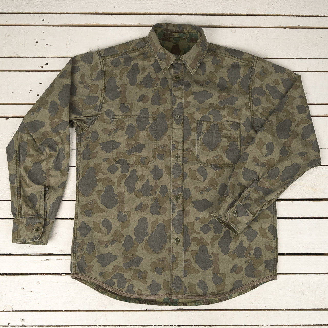 Deck Shirt Duck Hunter Camo Reversible Green