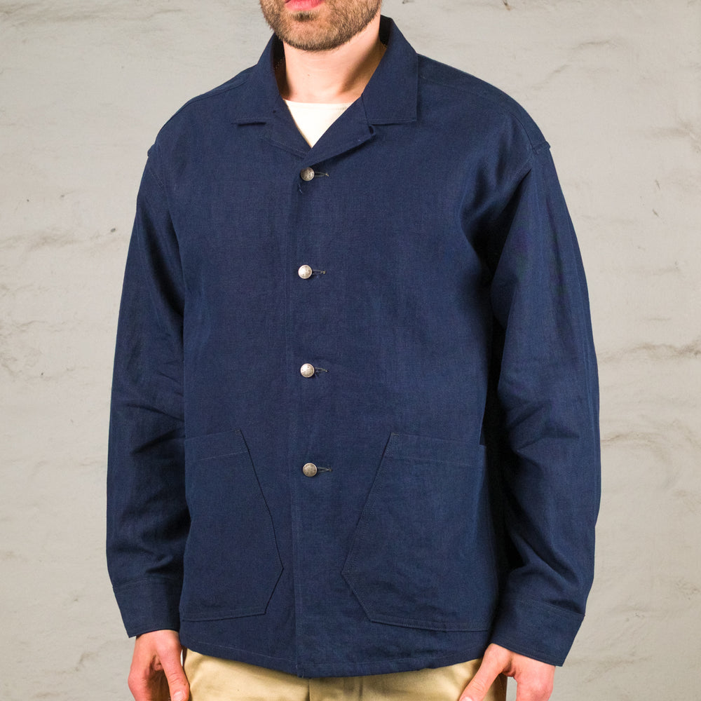 French Work Chore Jacket Navy