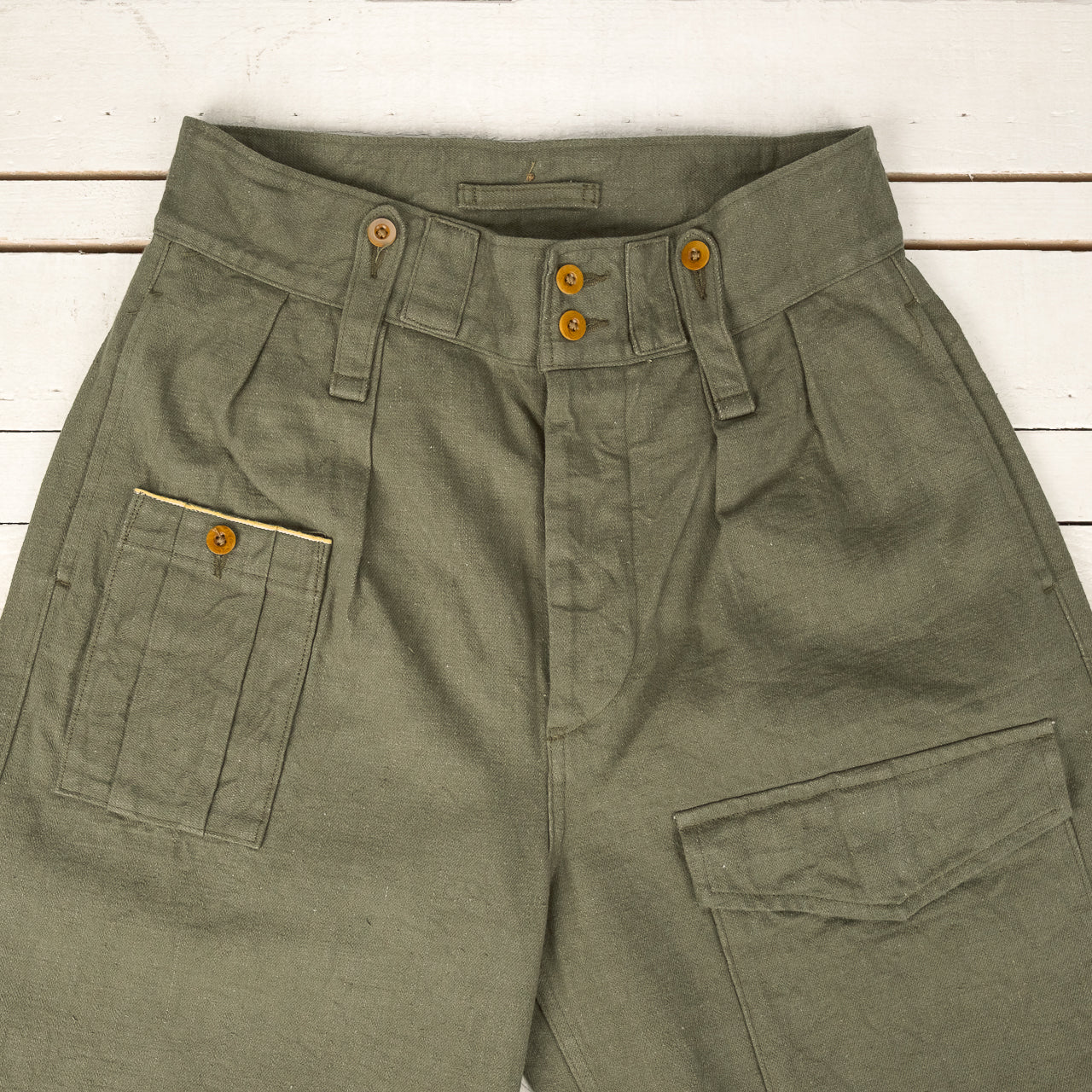 British Army Pant Loose Denim Green