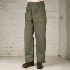 British Army Pant Loose Denim Green