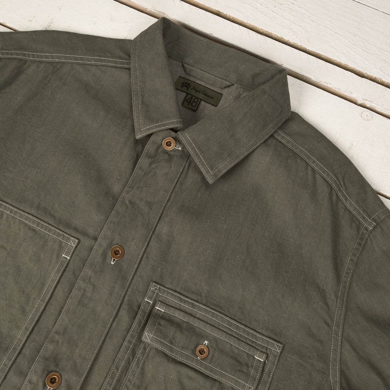 Utility Shirt Type2 10 oz. Denim Green