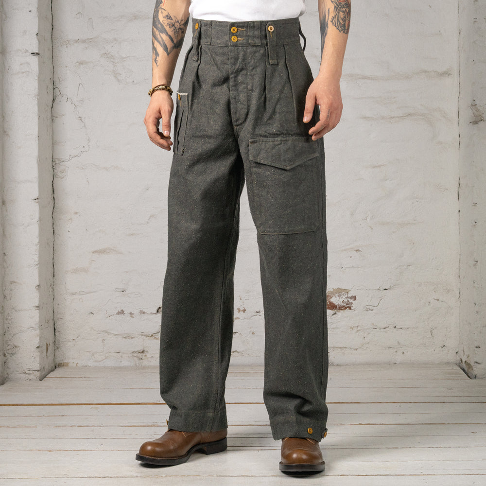 British Army Pant Loose Denim Charcoal