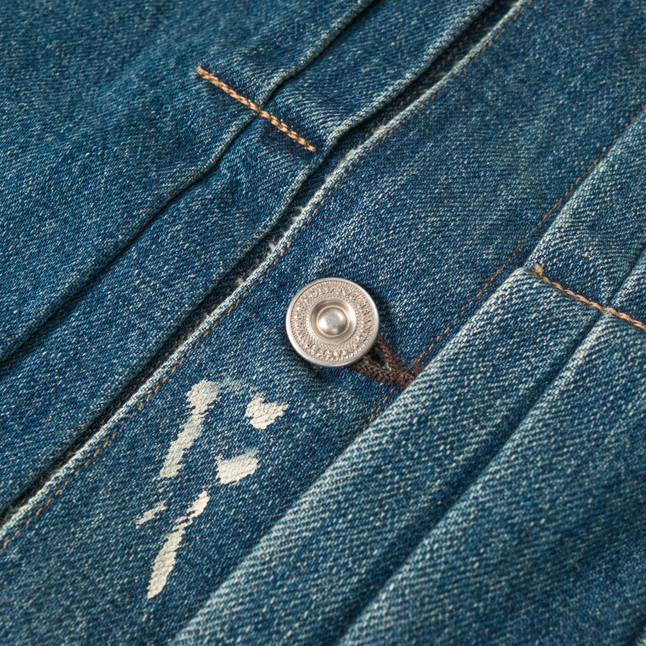 Veste en jean à une poche Scar Face & Paint