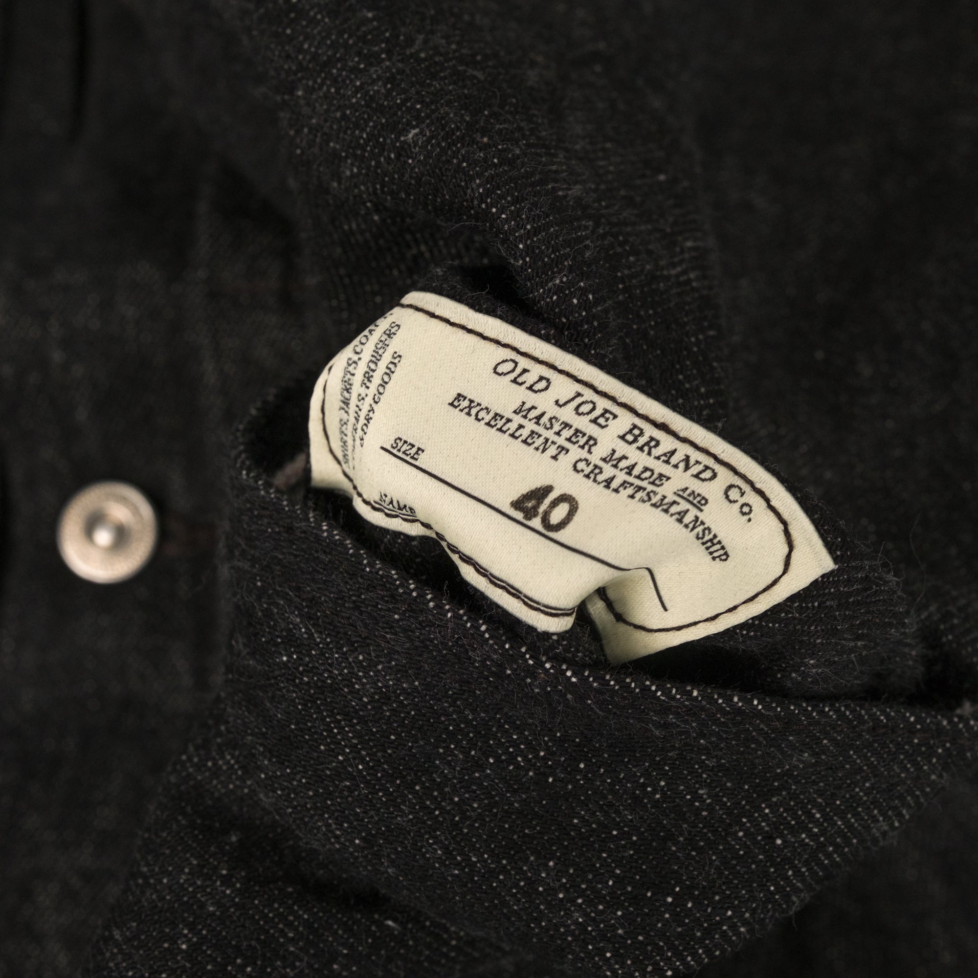 One Pocket Jean Jacket Black