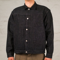 One Pocket Jean Jacket Black
