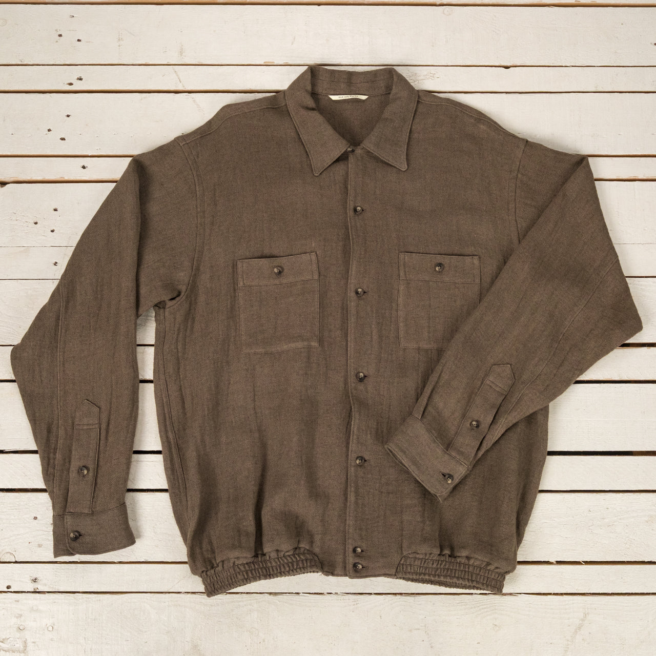 Gathered Waist Marlboro Shirt Dune