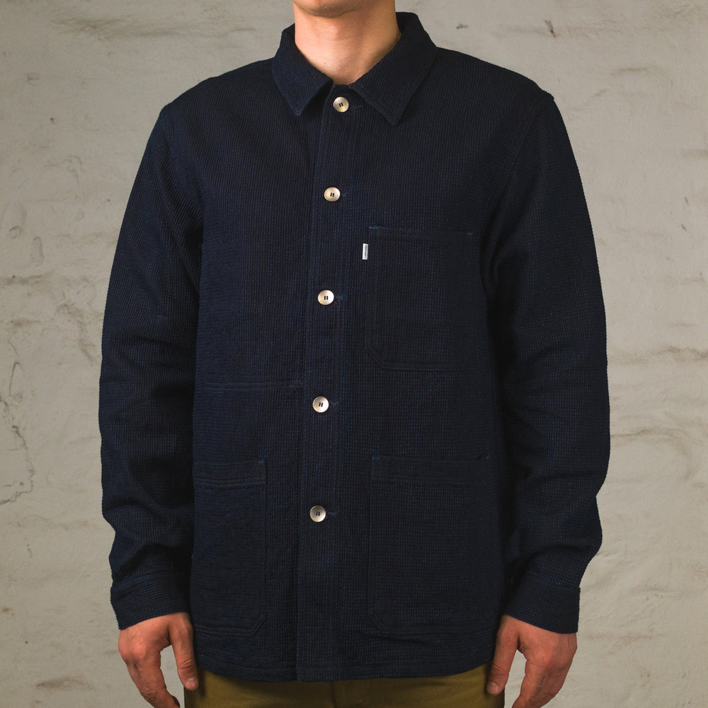 12 oz. Cube Sashiko Denim Chore Jacket