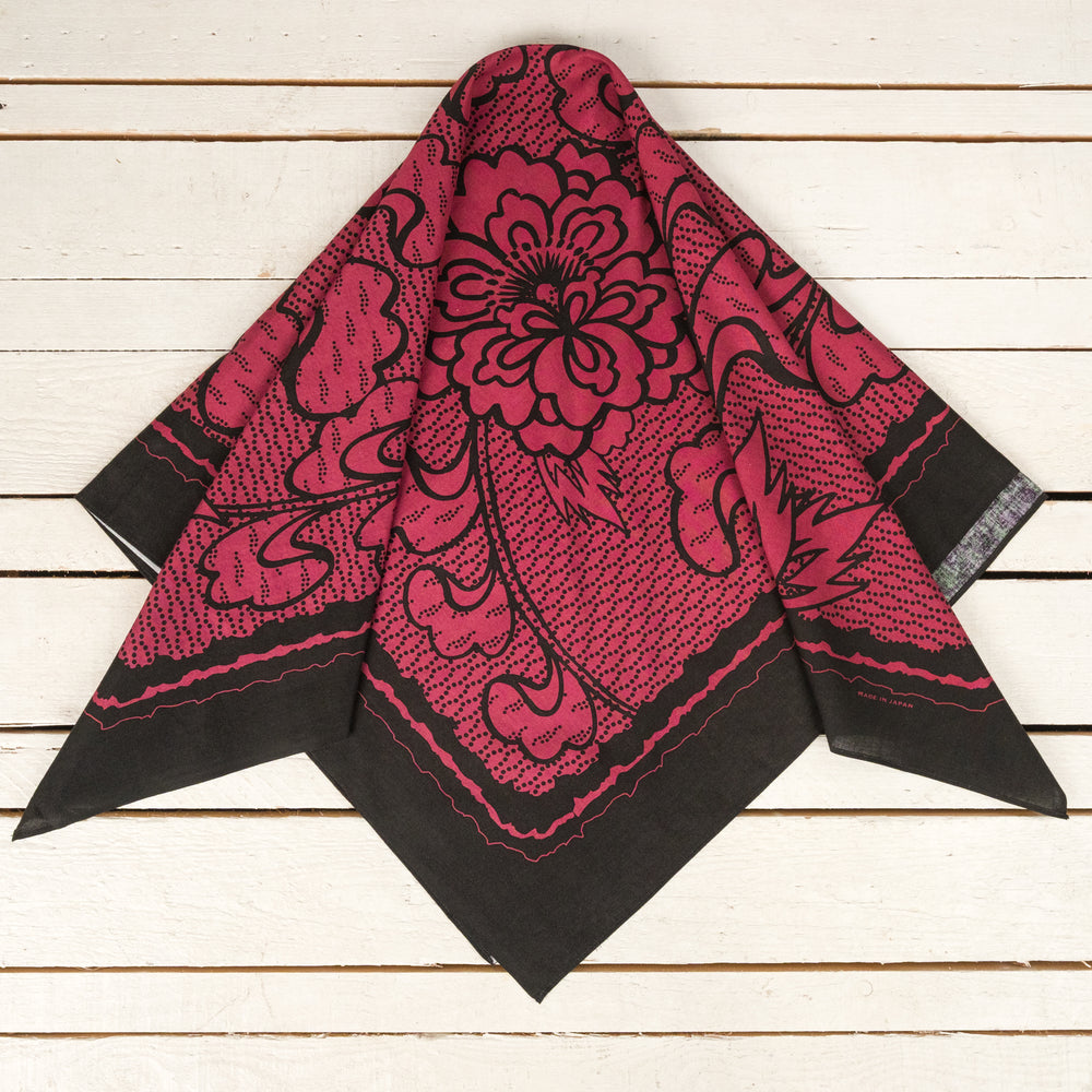Bandana « Kiku » 90x90 Urushi