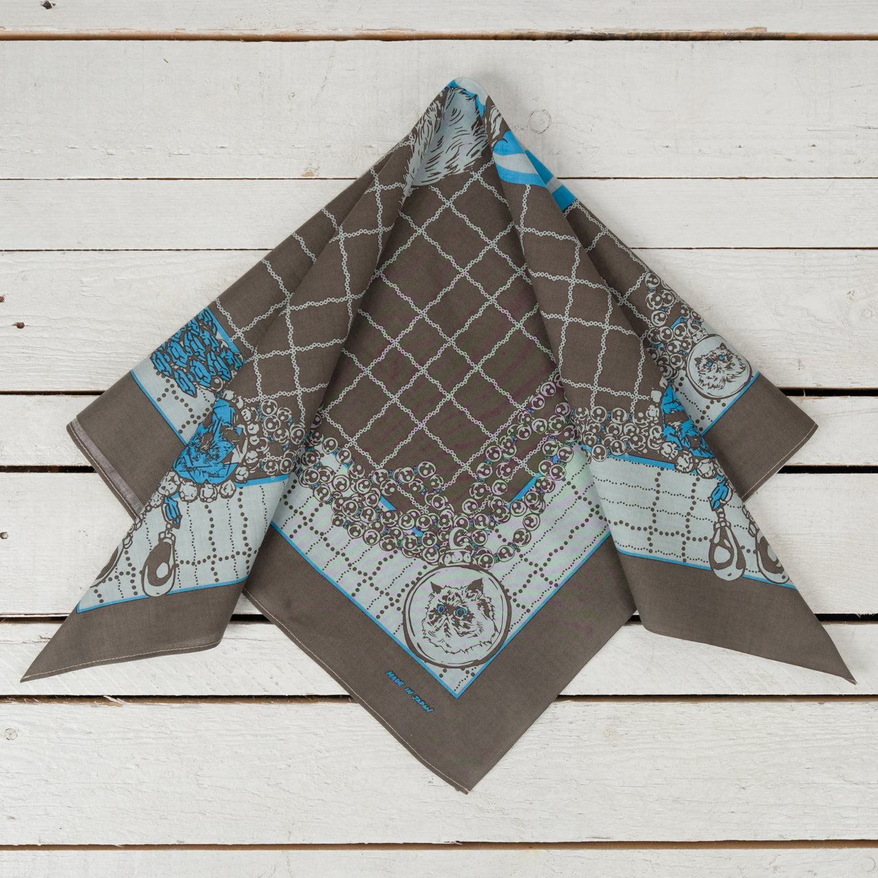 Bandana "Ore-Ossan" 70x70 Pearl