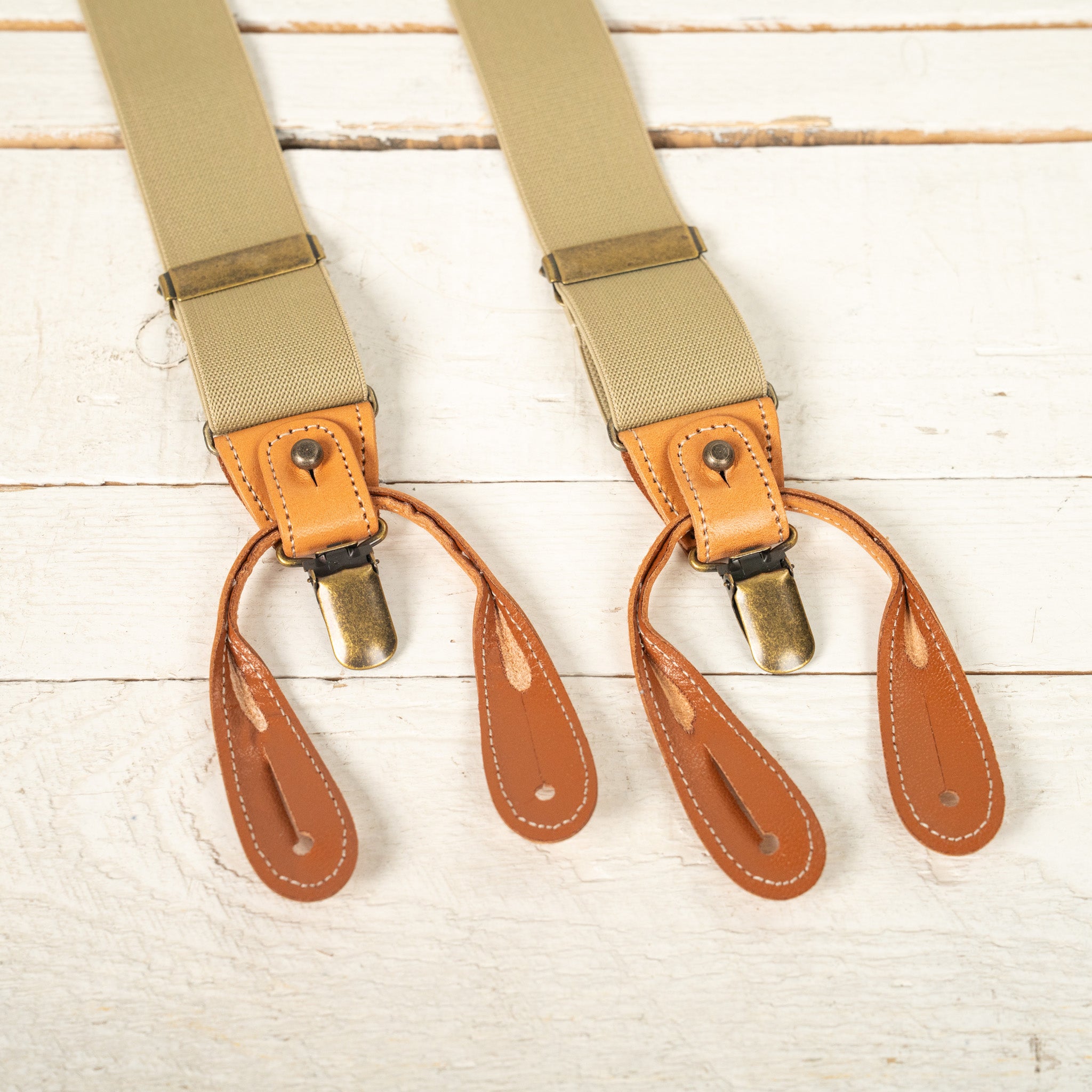 Hosenträger Beige