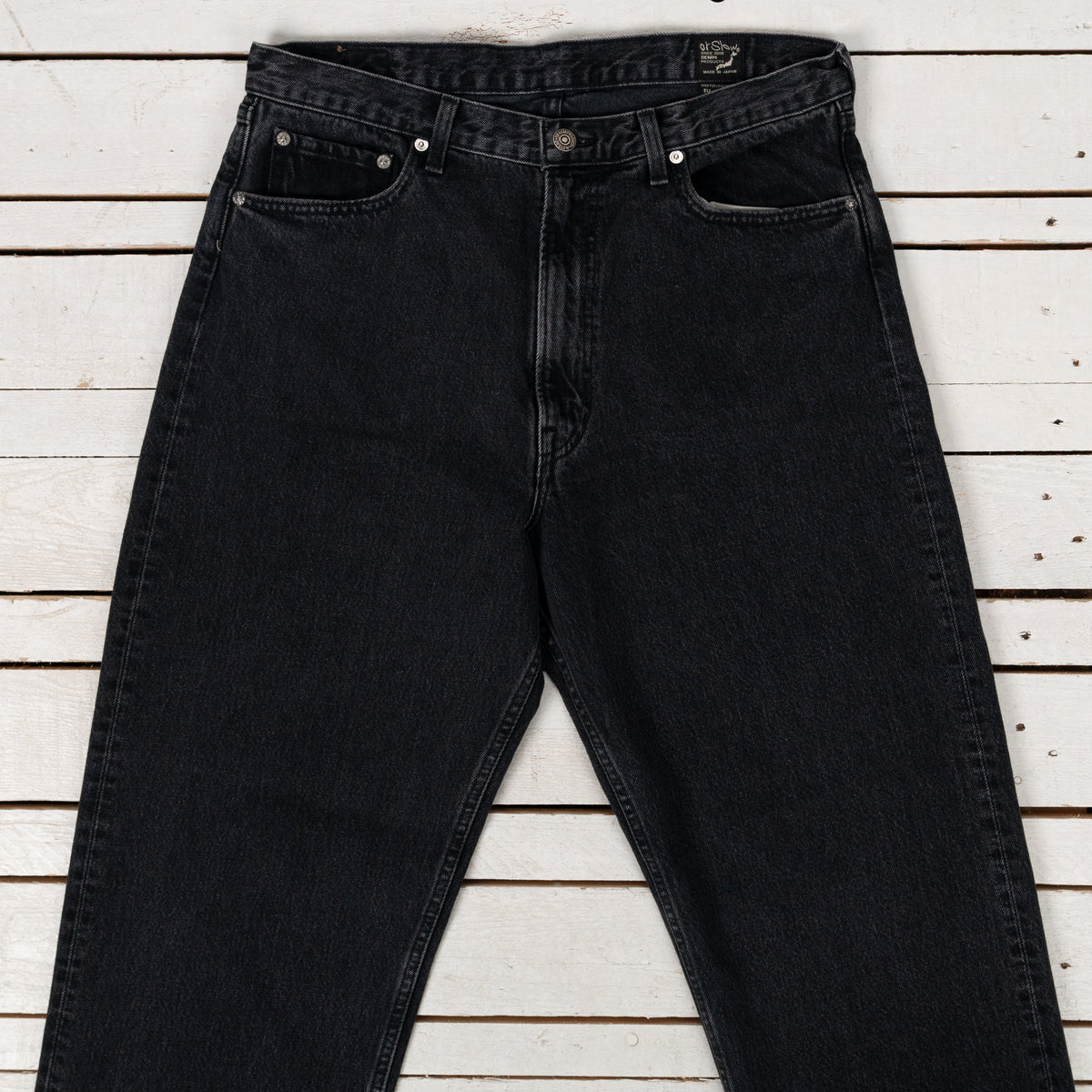 101 Dad's Fit Denim Pants Black Stone