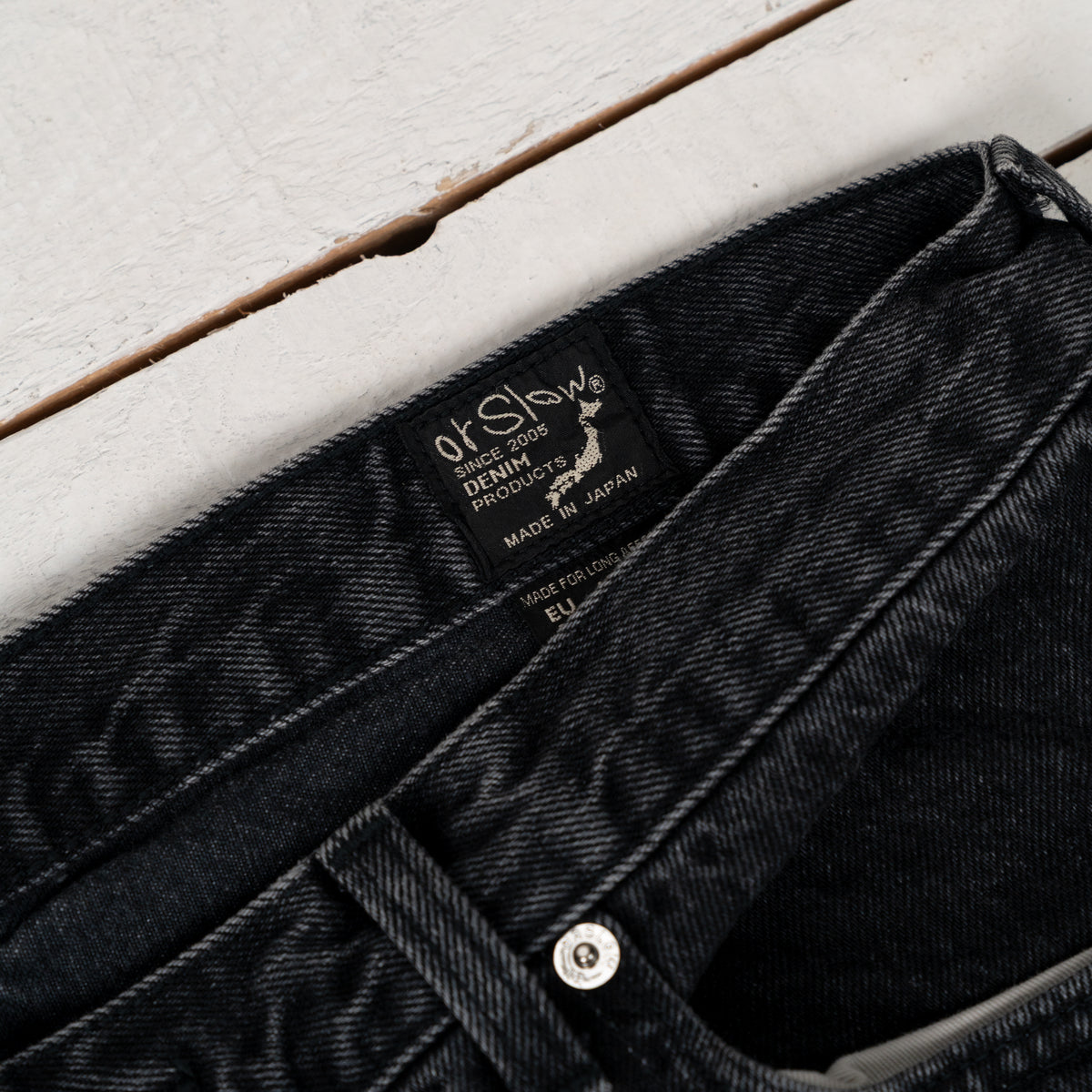 101 Dad's Fit Denim Pants Black Stone